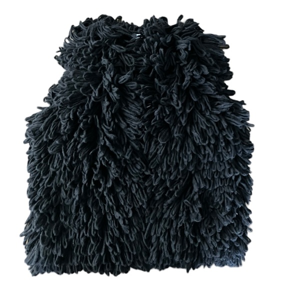 NWT Bogner Paria Black Wool Alpaca Loop Mop Vest Women’s ONE SIZE $850 🔥 - Picture 6 of 15